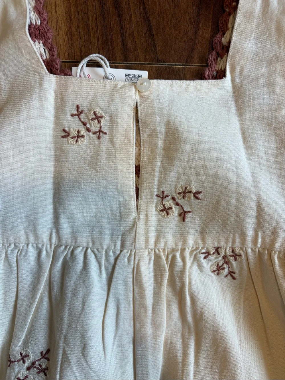 NWT Zara 6Y Crochet & Floral Embroidered Romper